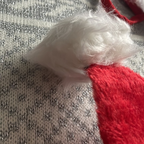 NWT Christmas Santa Hat & Beard Mask Set Red & White Santa Costume Cosplay - Picture 3 of 12